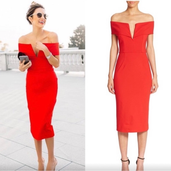 N Nicholas red dress saks new - Picture 3 of 4